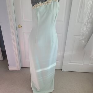 Mint green prom, bridesmaid dress, Andrea Polizzi, Rex Lester